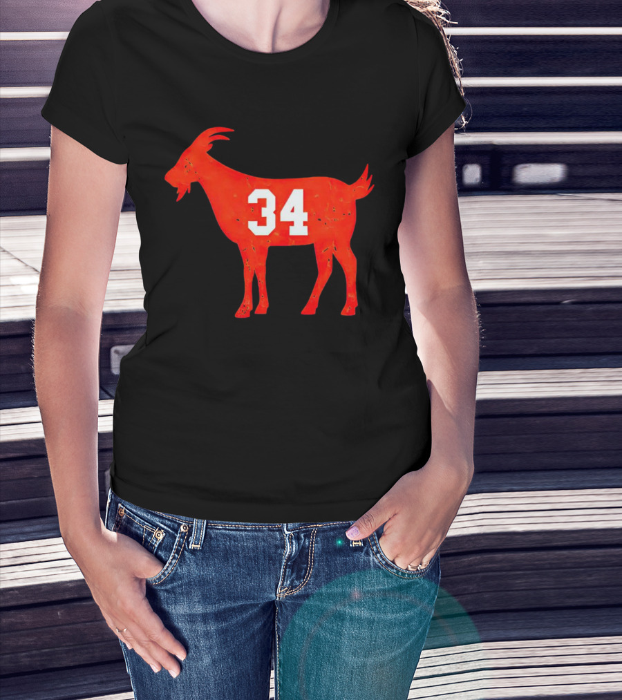 Walter Payton 34 Chicago Bears GOAT T-Shirt