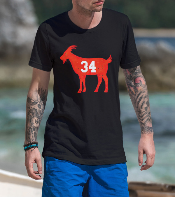 Walter Payton 34 Chicago Bears GOAT T-Shirt