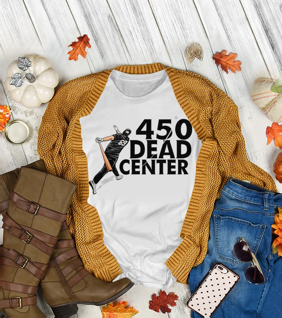 450 Dead Center Baseball Player Swinging T-Shirt