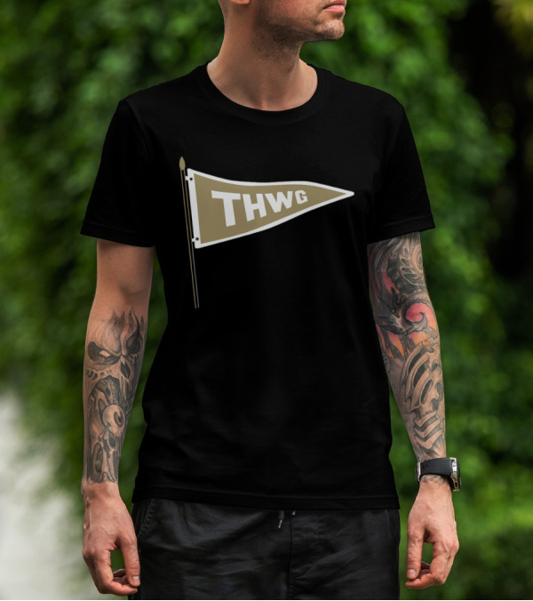 Georgia Tech THWG Gold Pennant Flag T-Shirt
