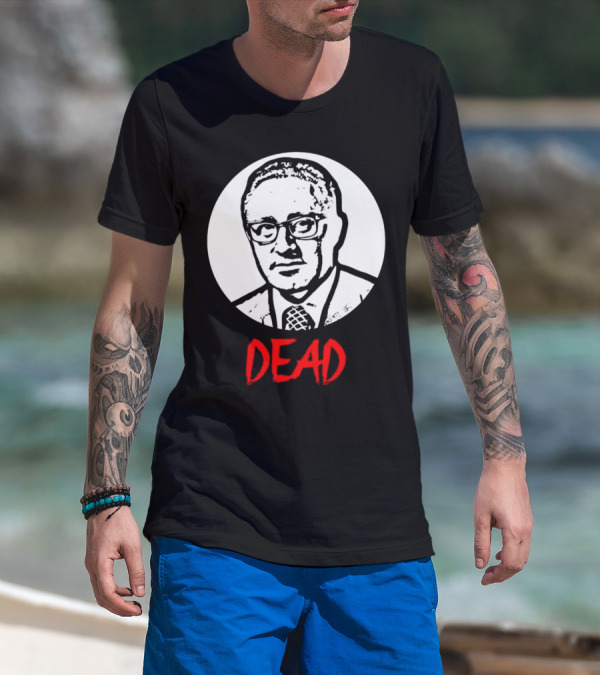 Henry Kissinger Dead Black And White T-Shirt