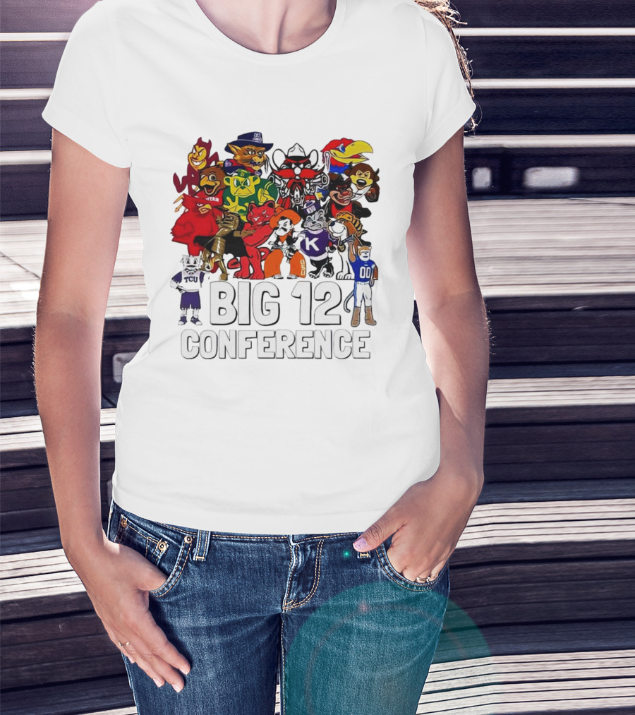 Big 12 Conference Football Mascots Collection T-Shirt