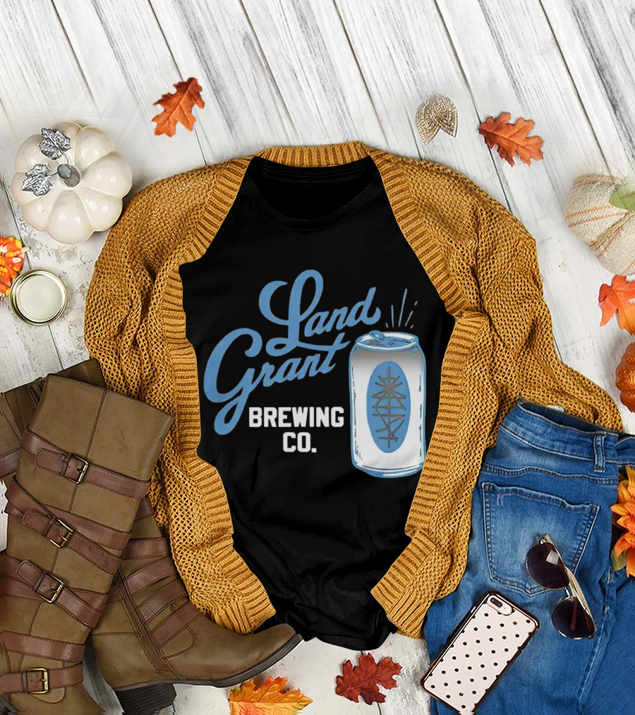 Land Grant Brewing Co Vintage Can T-Shirt