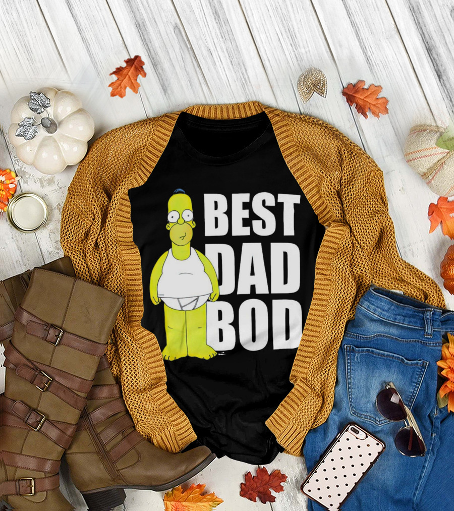 Homer Simpson Best Dad Bod The Simpsons T-Shirt