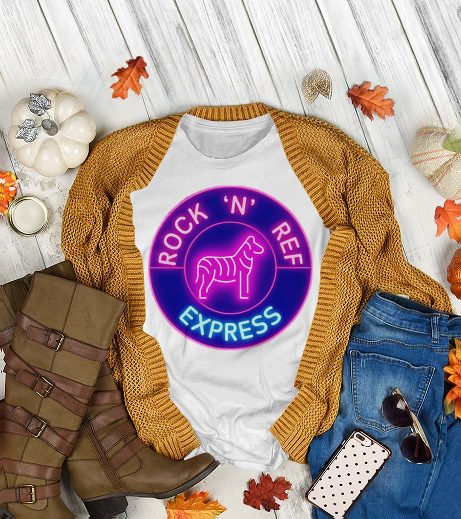 Rock 'N' Ref Express Jesse Beeler Tag Neon Zebra T-Shirt