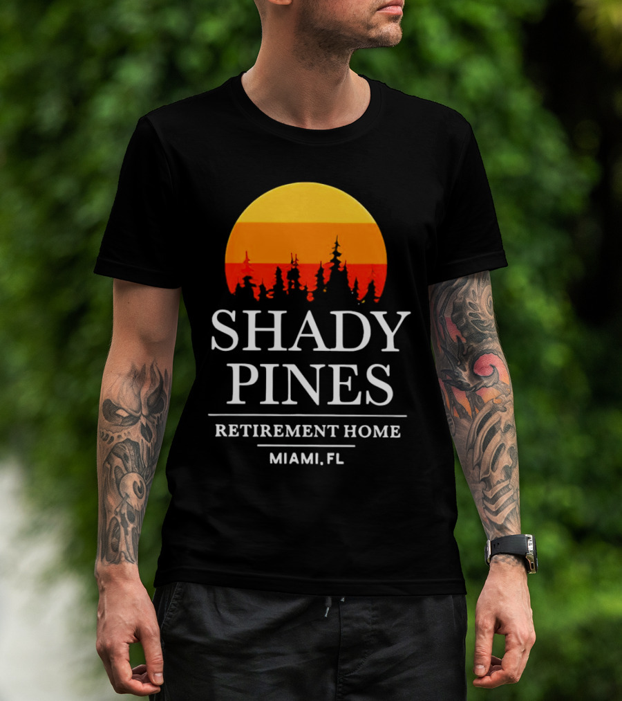 Shady Pines Retirement Home Miami FL Sunset T-Shirt