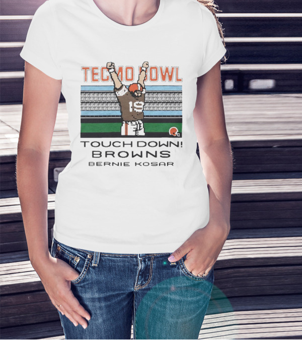 Tecmo Bowl Touchdown Browns Bernie Kosar T-Shirt