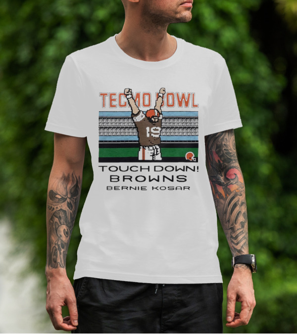 Tecmo Bowl Touchdown Browns Bernie Kosar T-Shirt