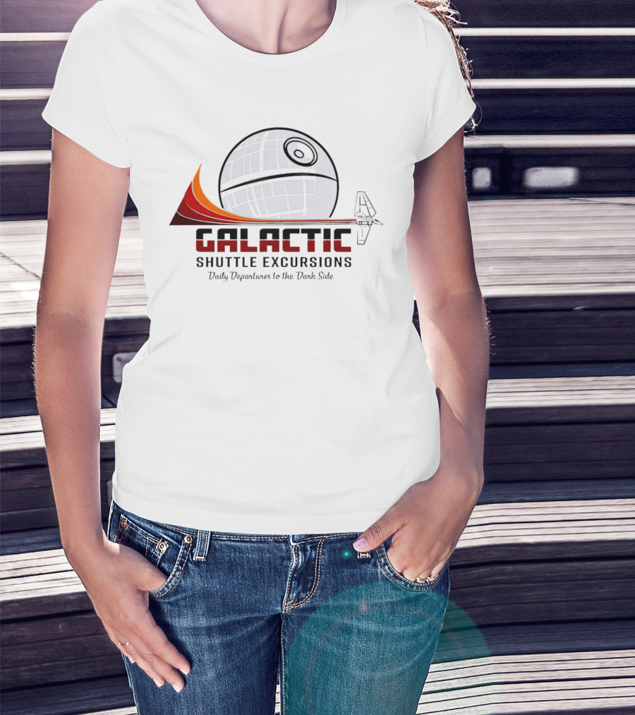 Galactic Shuttle Excursions Daily Departures To The Dark Side Star Wars T-Shirt