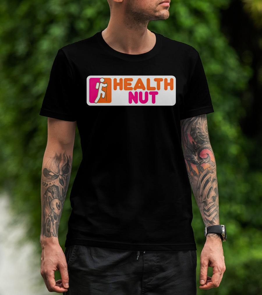 Health Nut Dunkin’ Donuts Logo Mashup T-Shirt