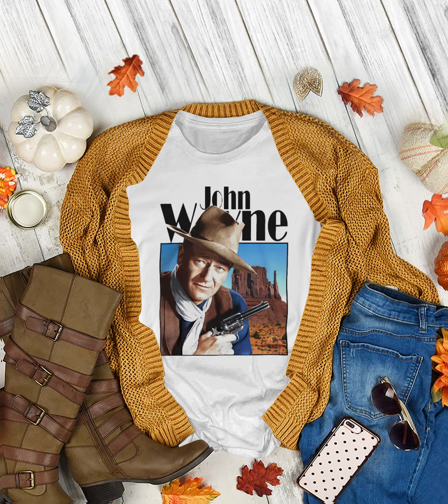 John Wayne Cowboy Western Movie Legend T-Shirt