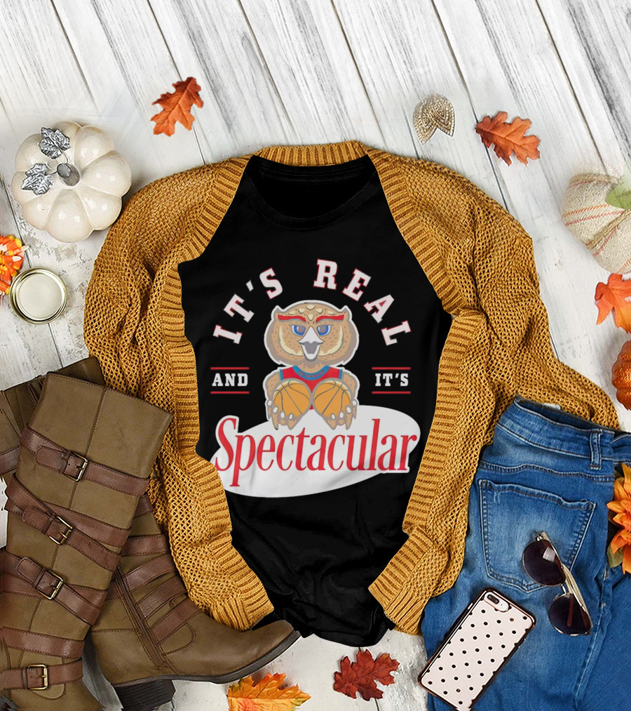 IT'S REAL AND IT'S SPECTACULAR BASKETBALL OWL WITH HOOP EYES T-Shirt