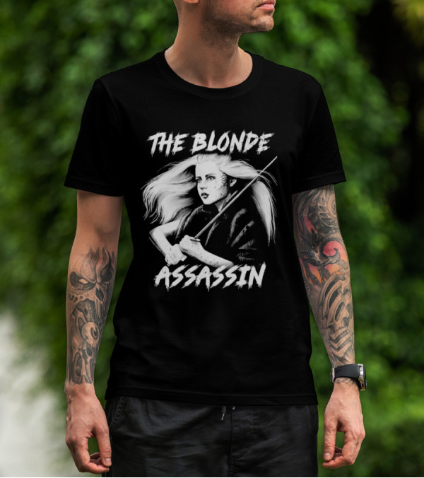THE BLONDE ASSASSIN SWORD-WIELDING WARRIOR T-Shirt