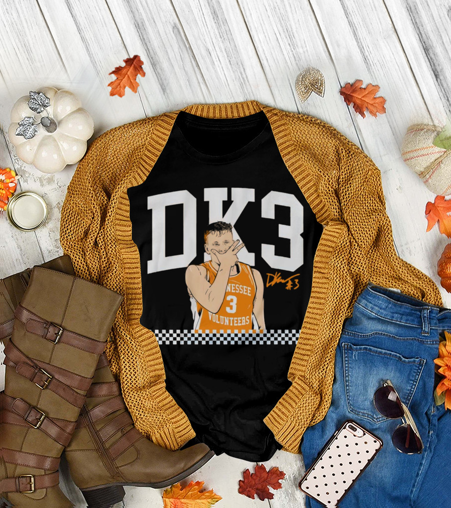 Tennessee Volunteers Basketball DK3 Dalton Knecht #3 T-Shirt