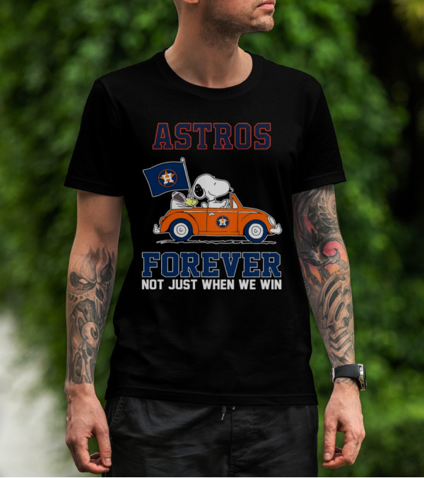 Astros Snoopy Forever Not Just When We Win T-Shirt