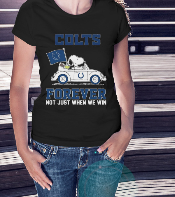 Snoopy Colts Forever Not Just When We Win Indianapolis T-Shirt