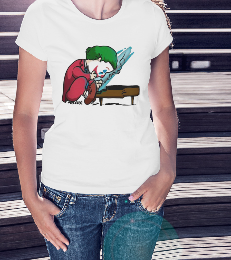 Joker Playing The Piano In Peanuts Charlie Brown T-Shirt