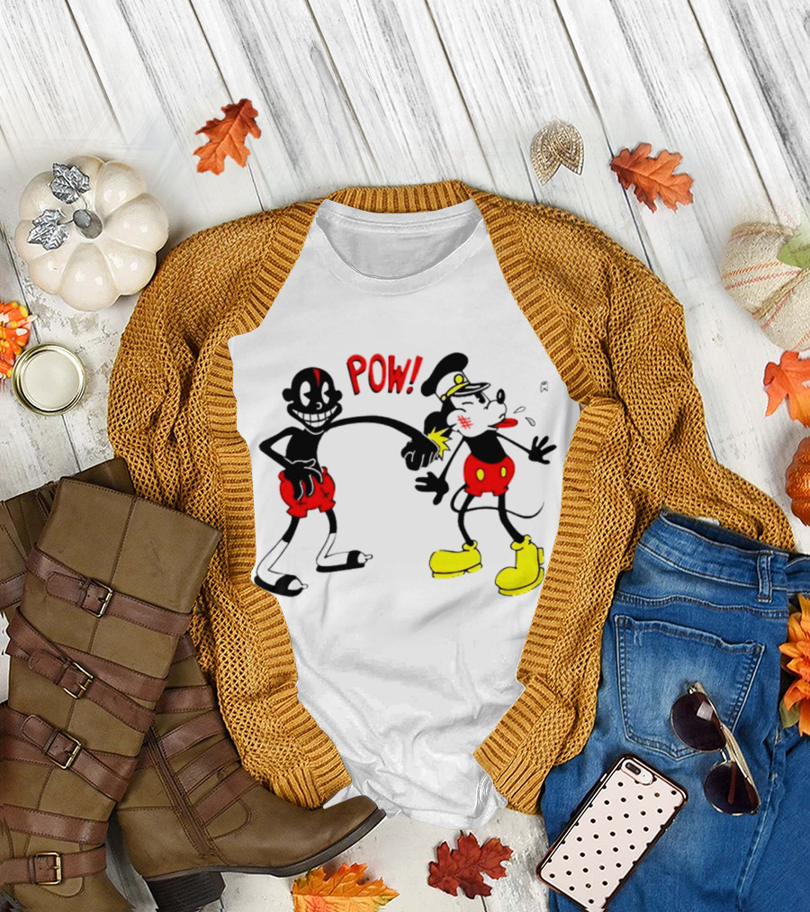 Lil Darkie Pow Punch Black and Red Character with Yellow Boots T-Shirt