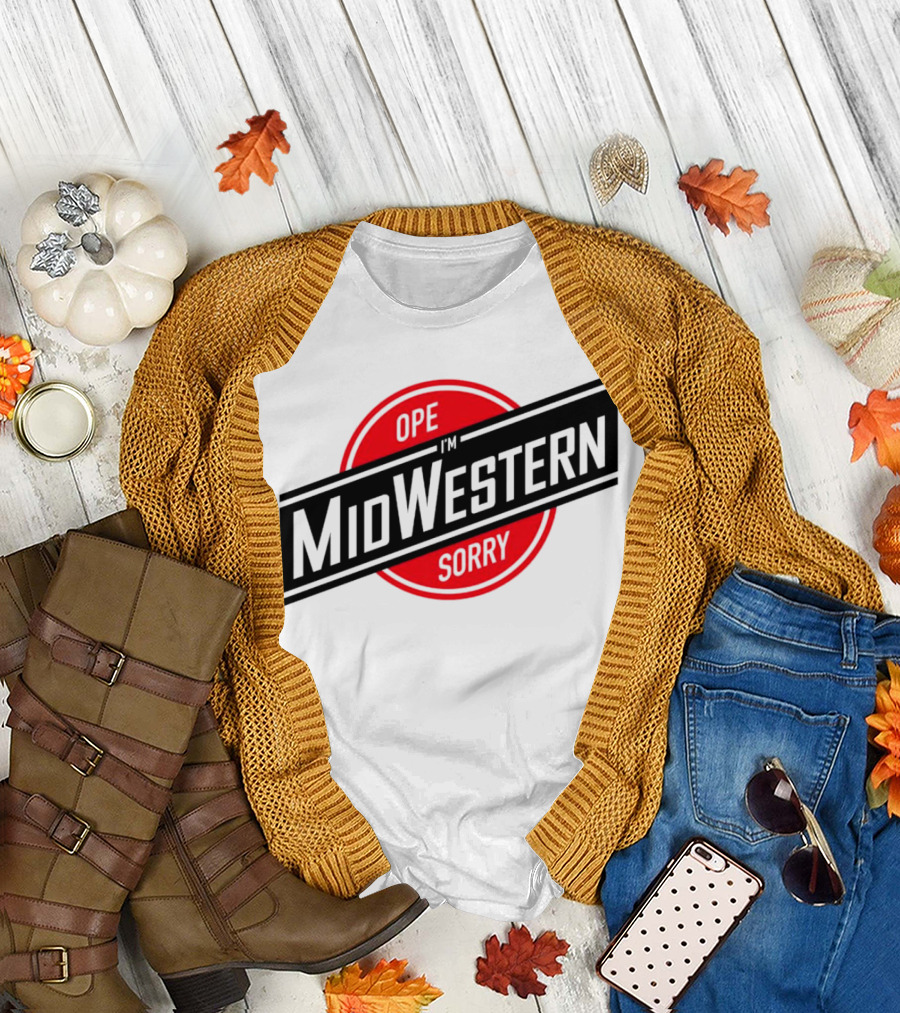 Ope I'm Sorry Midwestern Red Circle T-Shirt