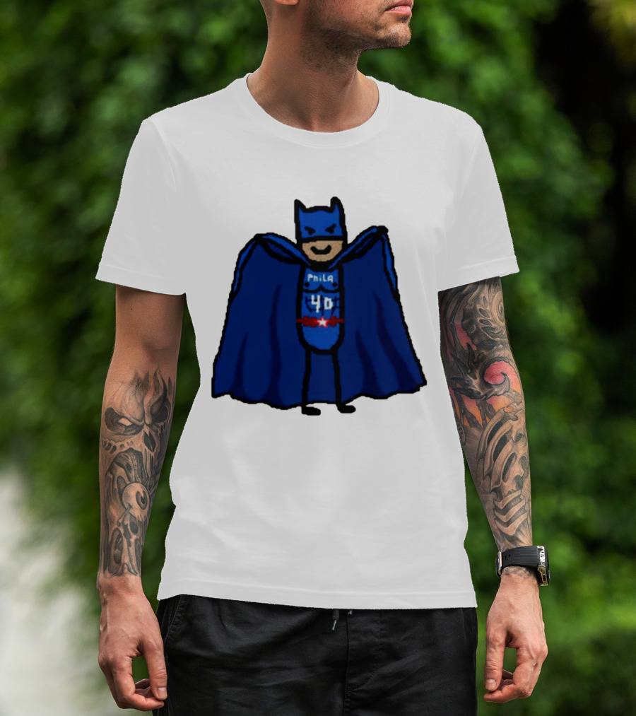 Nicolas Batum Man Batman Phila 40 T-Shirt