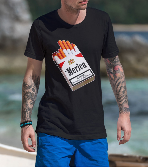 Merica Marlboro Warning Excess Of Freedom T-Shirt