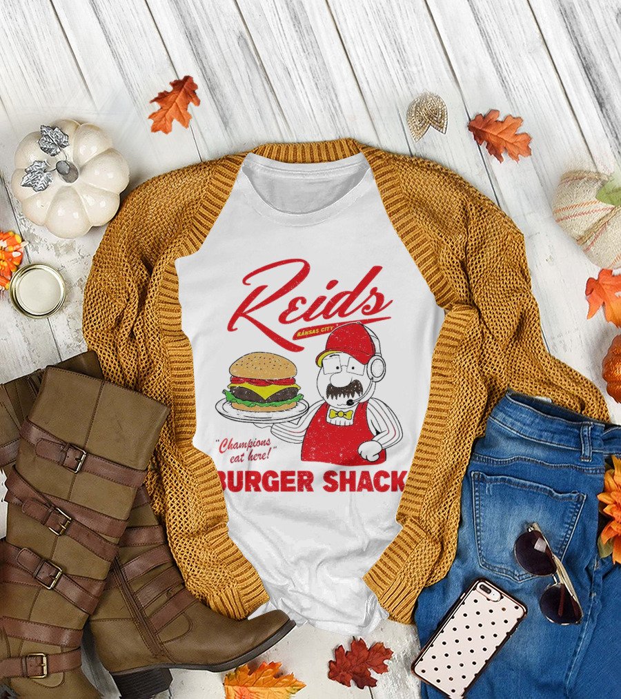 Reids Kansas City Champions Eat Here Burger Shack T-Shirt