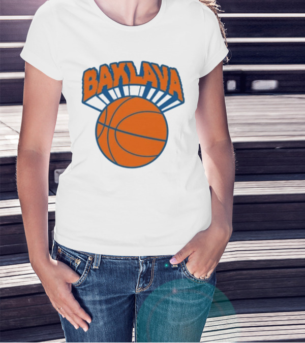 Bronson Baklava NY Knicks Basketball T-Shirt