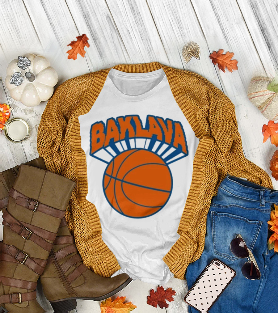 Bronson Baklava NY Knicks Basketball T-Shirt