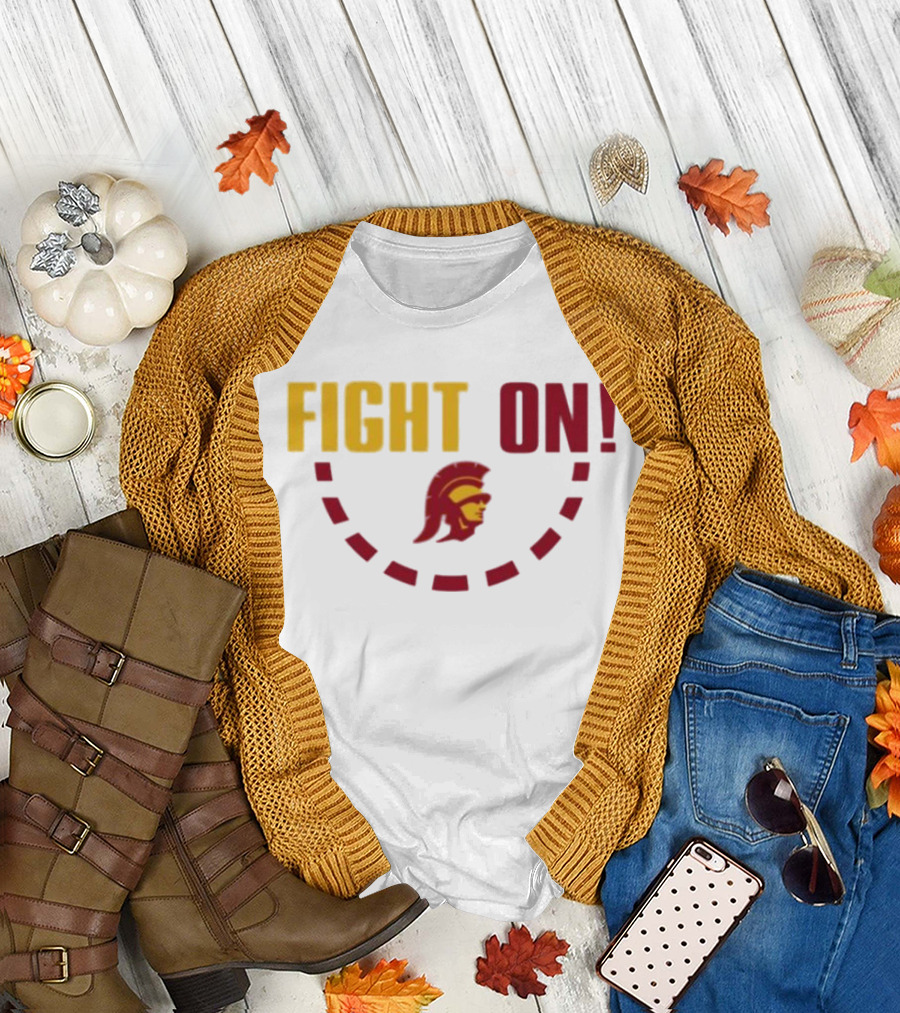 FIGHT ON USC Trojans Trojan Head T-Shirt