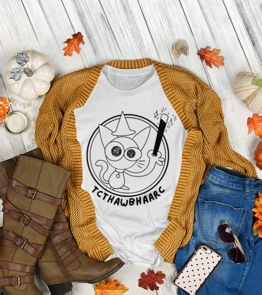 TCTHAWBHAARC Cat Wizard Magic Wand T-Shirt