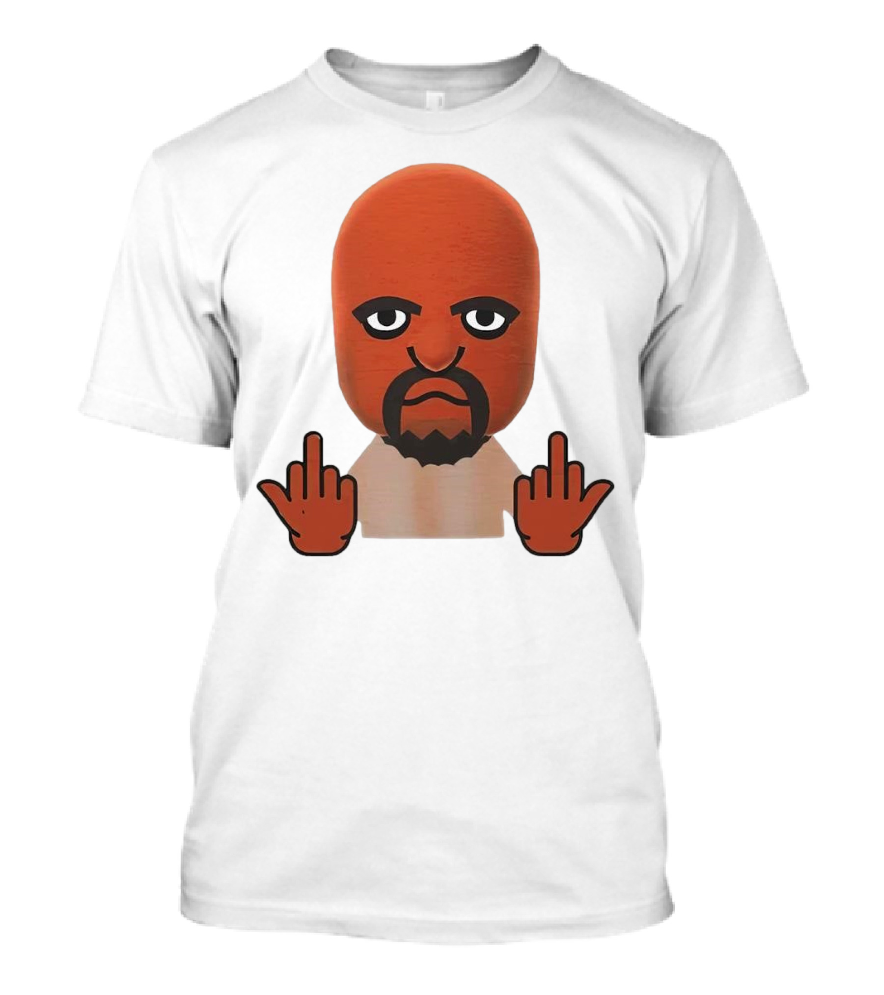 Mii Mood Funny Character With Hand Gesture T-Shirt