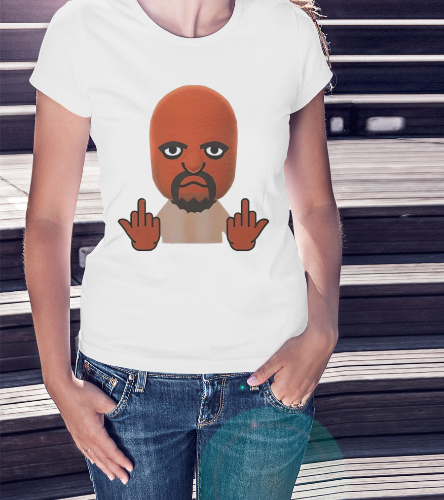 Mii Mood Funny Character With Hand Gesture T-Shirt