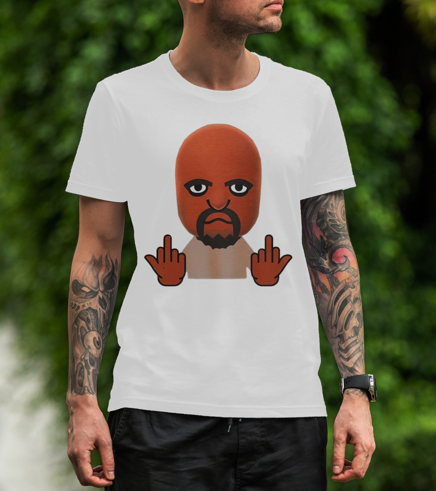 Mii Mood Funny Character With Hand Gesture T-Shirt