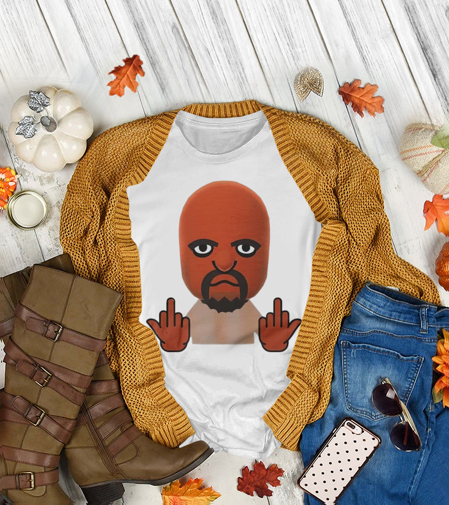 Mii Mood Funny Character with Hand Gesture T-Shirt