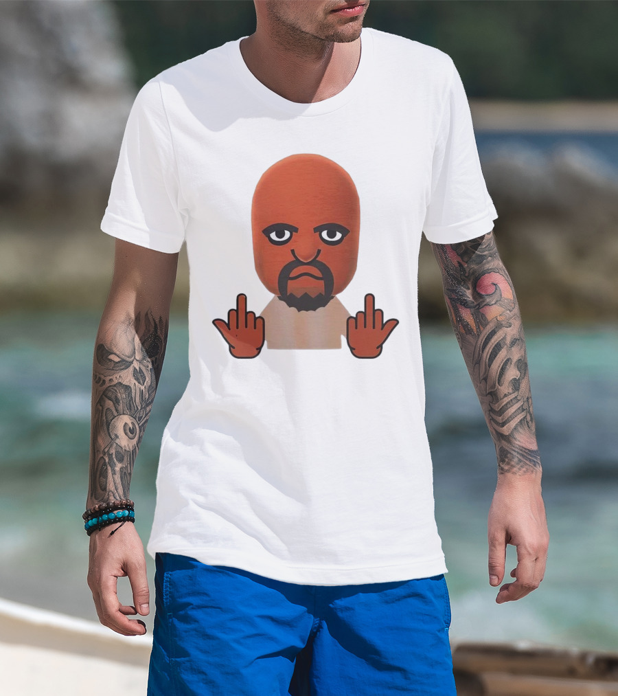 Mii Mood Funny Character With Hand Gesture T-Shirt