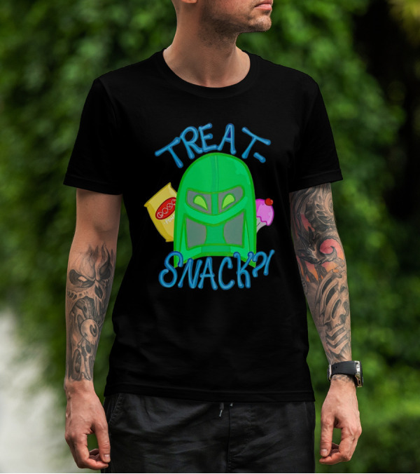 Treat Snack Helmet With Ice Cream And Space Snacks T-Shirt