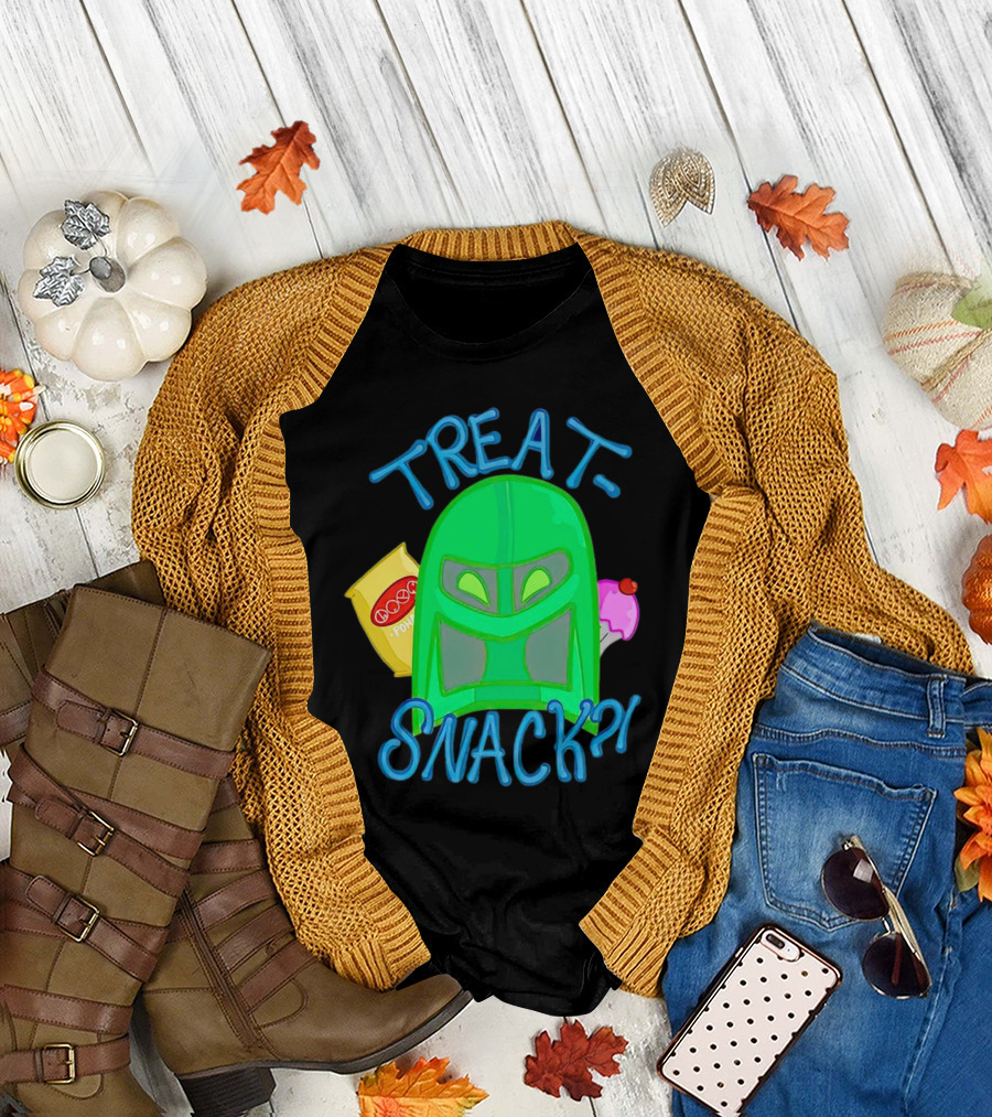 Treat Snack Helmet with Ice Cream and Space Snacks T-Shirt
