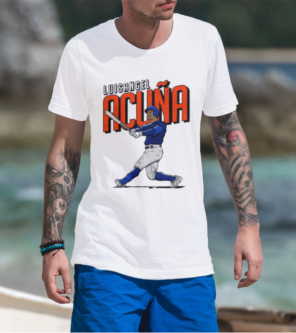 Luisangel Acuna Baseball Hitter Action T-Shirt