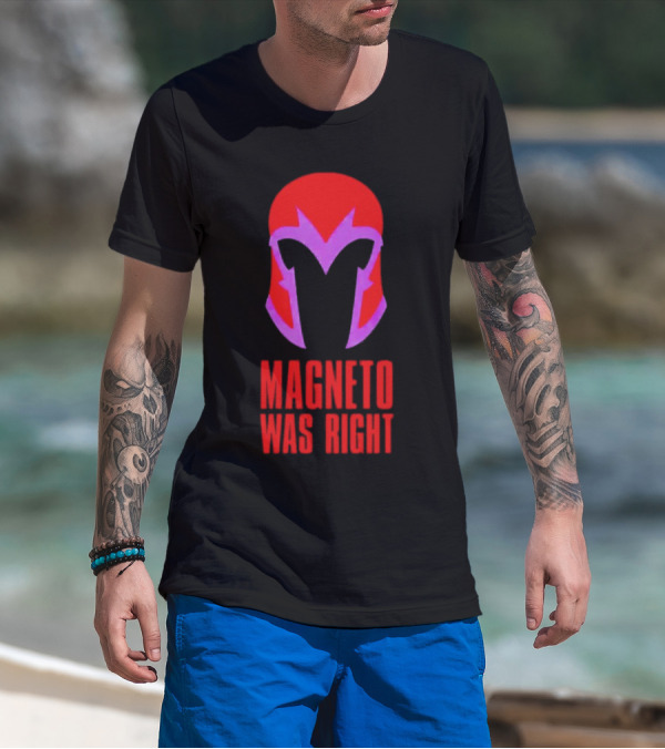 Magneto Was Right Helmet Icon Marvel Fan T-Shirt
