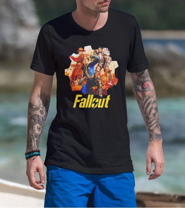 Fallout New Vegas Power Armor Dog旅者 T-Shirt