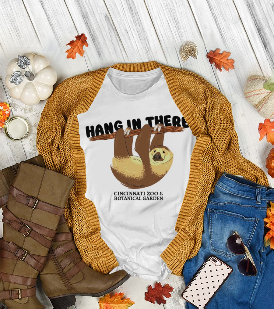 Hang In There Cincinnati Zoo and Botanical Garden Sloth T-Shirt