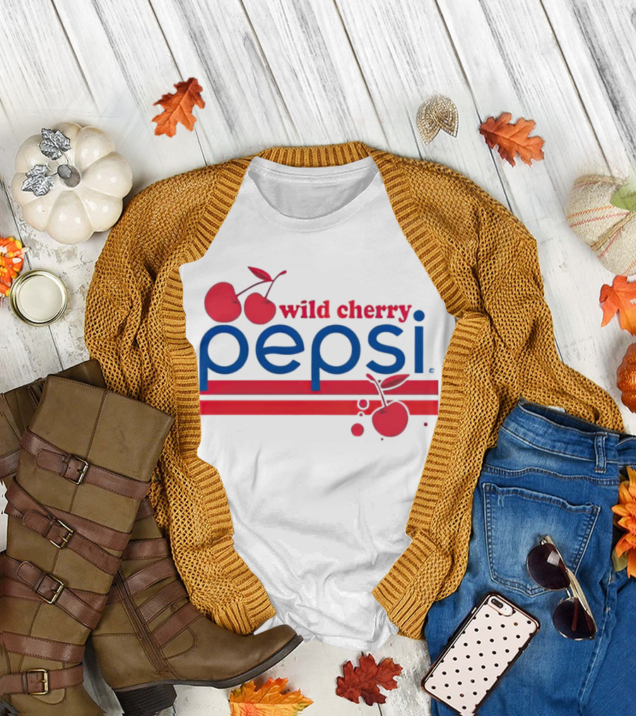 Pepsi Wild Cherry Retro Logo with Cherries T-Shirt