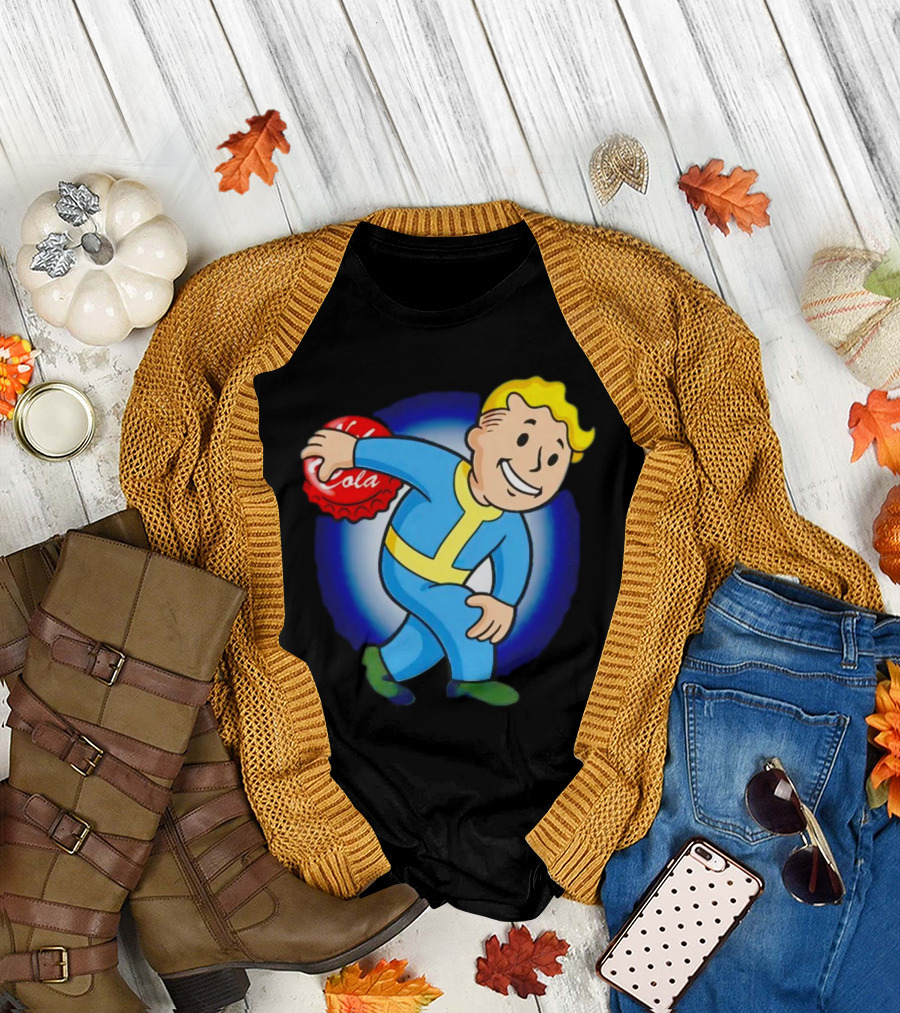 Vault Boy Nuka Cola Discobolus Pose T-Shirt
