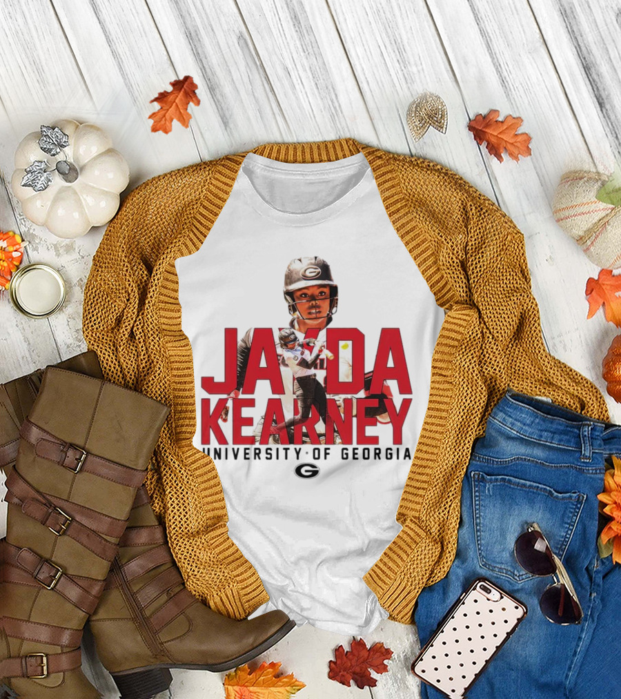 Jayda Kearney University of Georgia Softball Player Collage T-Shirt