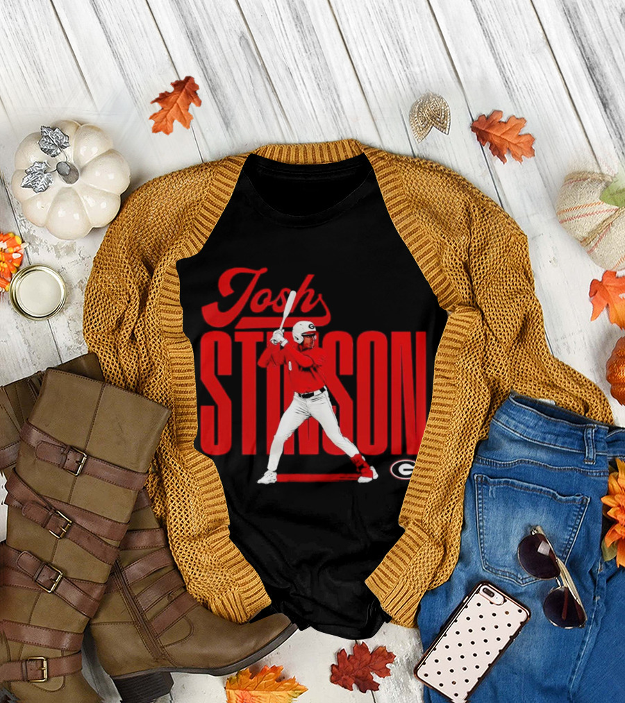 Josh Stinson Georgia Baseball Player Collage NCAA T-Shirt