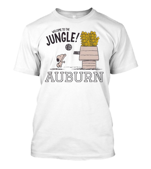 Snoopy Auburn Welcome To The Jungle T-Shirt