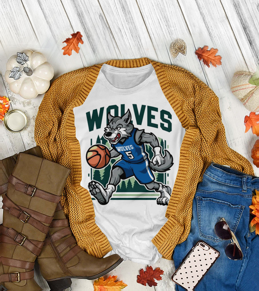 Wolves Basketball Vintage Minnesota Timberwolves T-Shirt