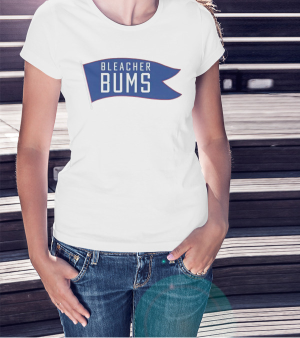 Bleacher Bums Blue Flag Banner T-Shirt