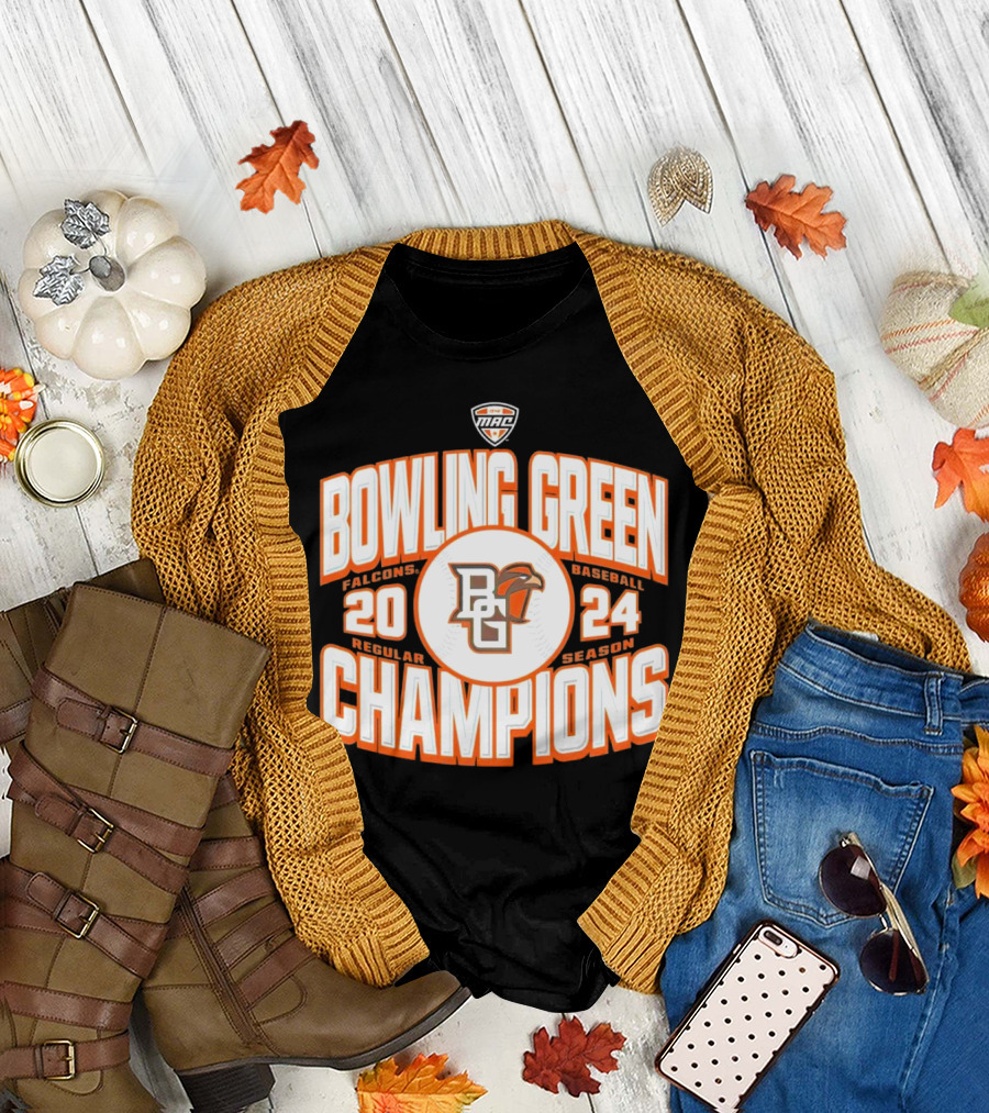 Bowling Green Falcons Baseball 2024 MAC Regular Season Champions T-Shirt