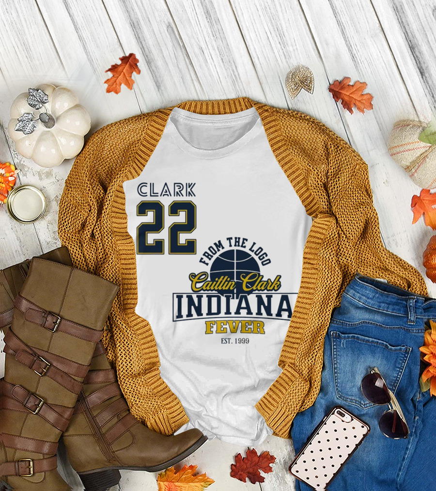 Clark 22 From the Logo Caitlin Clark Indiana Fever Est. 1999 Basketball T-Shirt